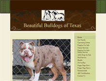 Tablet Screenshot of beautifulbulldogsoftexas.com